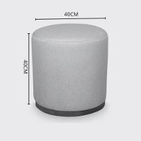 Puff Barcelona Decorativo Com Couro Caramelo E Base Madeira - 5