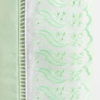 Jogo Cama Lençol Paris Queen Percal 180 Fios 100% Algodão Lese Bordada 4 Peças - Verde - 4