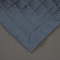 Kit Cobre Leito Colcha Bellini Casal Padrão Dupla Face Percal 300 Fios Textura Matelassê 3 Peças - Azul - 3