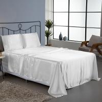 Jogo Cama Lençol Splendore King Cetim Charmousse Alto Brilho 4 Peças - Branco - 3