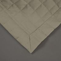 Kit Cobre Leito Colcha Bellini Solteiro Dupla Face Percal 300 Fios Textura Matelassê - Cáqui - 3