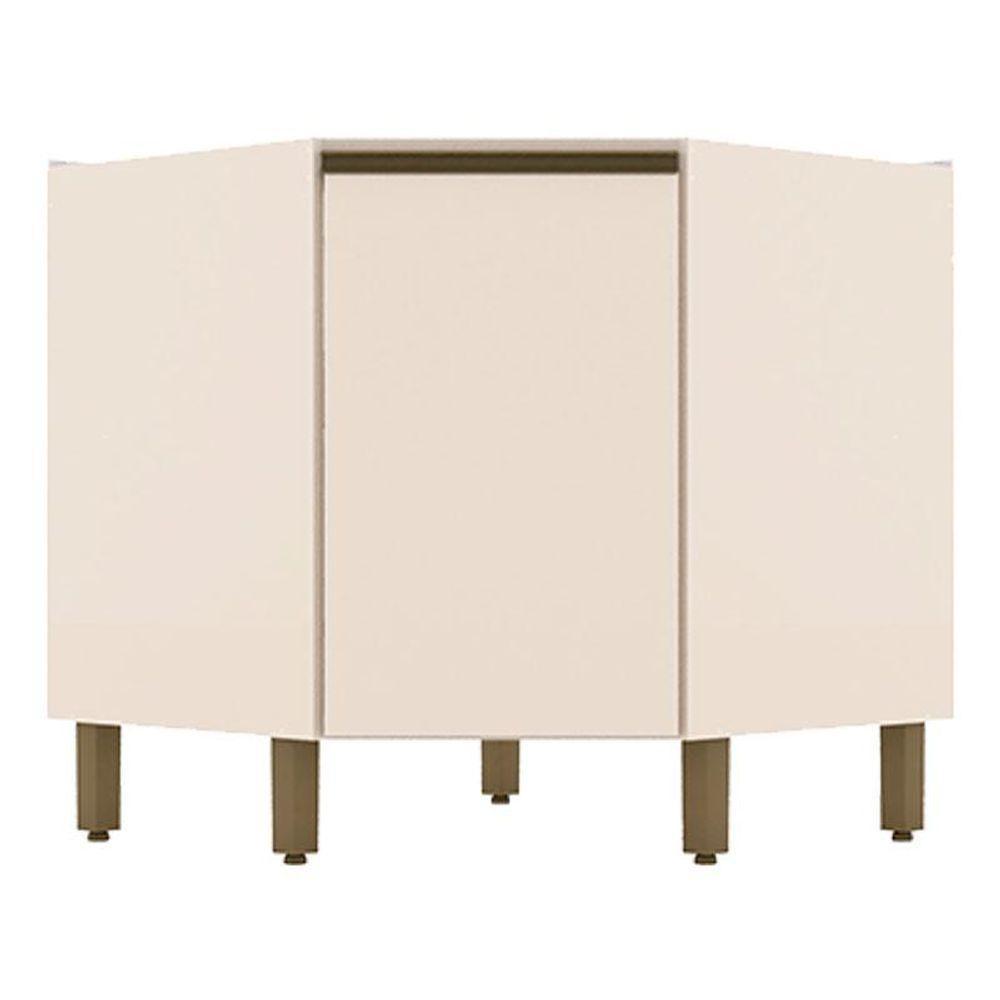 Balcão Canto Oblíquo 1 Porta évelin Off White - Henn - 1