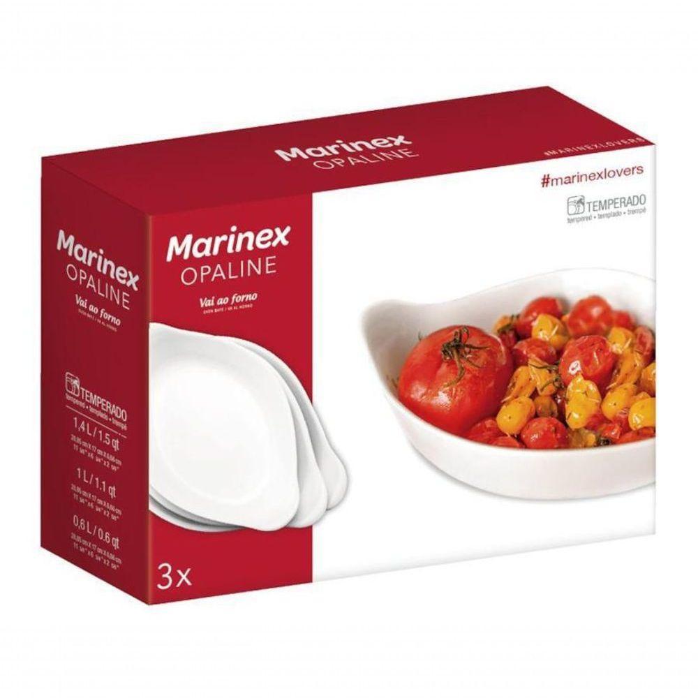 Jogo De Assadeiras Opaline Marinex Nadir Kit 3 Unidades - 2