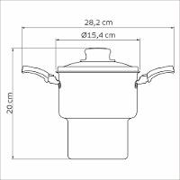 Cuscuzeira Antiaderente Turim 14cm Vermelha Tramontina - 2