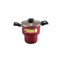 Cuscuzeira Antiaderente Turim 14cm Vermelha Tramontina