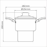 Cuscuzeira Antiaderente Turim 14cm Vermelha Tramontina - 8