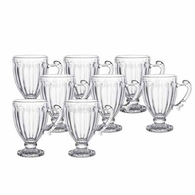 Jogo 8 Xícaras De Chá Cristal Renaissance 200ml Lyor