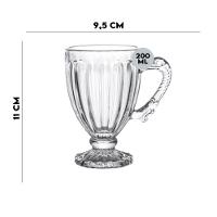 Jogo 8 Xícaras De Chá Cristal Renaissance 200ml Lyor