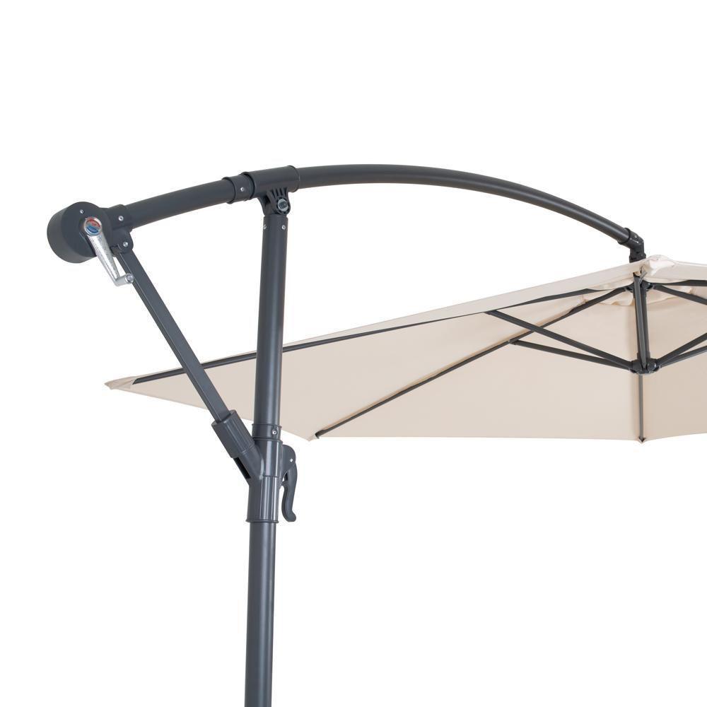 Ombrelone Guarda-sol Suspenso Com Base 3m Bora Bora Mor Bege - 3