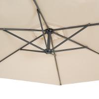 Ombrelone Guarda-sol Suspenso Com Base 3m Bora Bora Mor Bege - 2