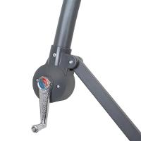 Ombrelone Guarda-sol Suspenso Com Base 3m Bora Bora Mor Bege - 6