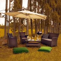 Ombrelone Guarda-sol Suspenso Com Base 3m Bora Bora Mor Bege - 7