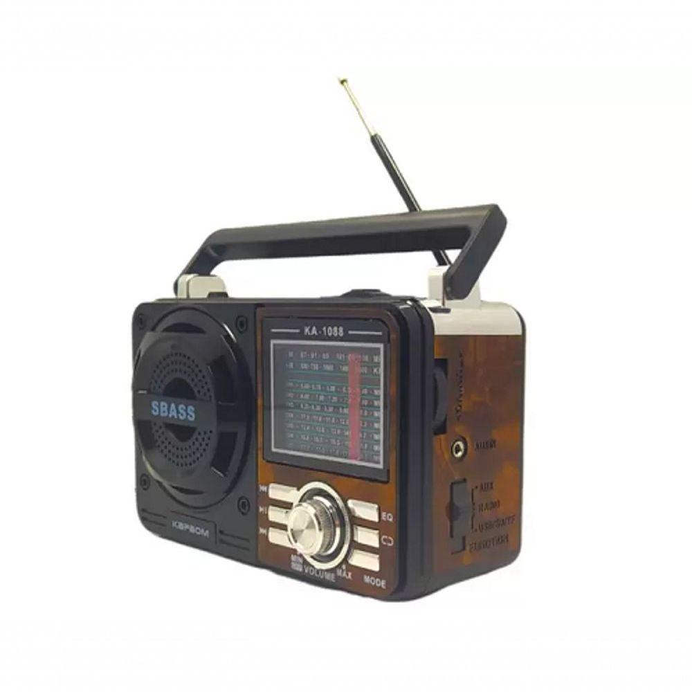 Radio Retro Bluetooth Am Fm Usb Sd Recarregável Portátil Xbass - 3