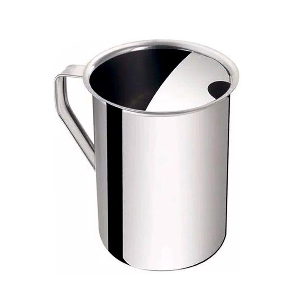 2 Jarras De Inox Com Aparador De Gelo Suco água Leite 1l Em Casa Tem - 2