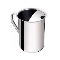 2 Jarras De Inox Com Aparador De Gelo Suco água Leite 1l Em Casa Tem - 2