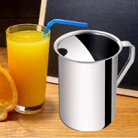 2 Jarras De Inox Com Aparador De Gelo Suco água Leite 2l Em Casa Tem - 2