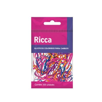 Kit 100 Elástico De Borracha Para Cabelo Colorido Ricca