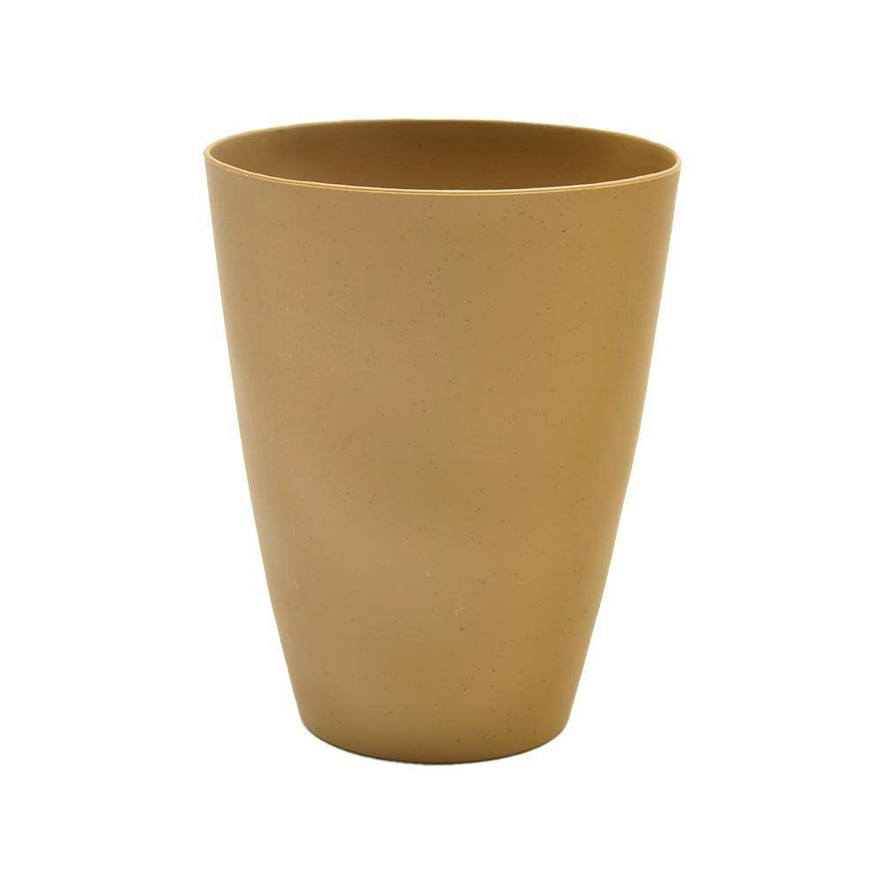 Copo Fibra De Bambu E Pp Lines Marrom 450ml Lyor - 1