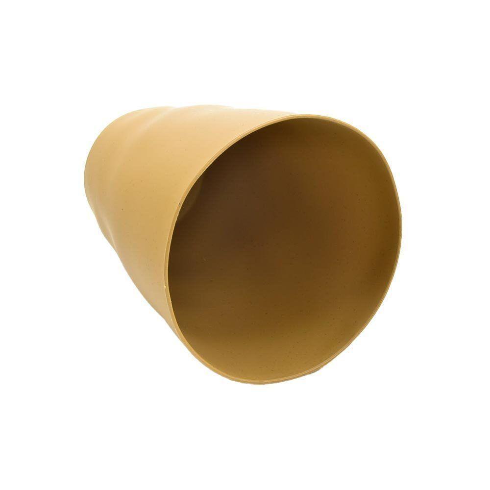 Copo Fibra De Bambu E Pp Lines Marrom 450ml Lyor - 4