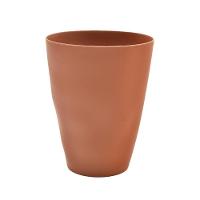 Copo Fibra De Bambu E Pp Lines Terracota 450ml Lyor - 1