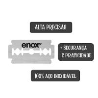 Kit 8 Lâminas De Barbear Aço Inoxidável Para Barbeador Navalha Super Duplo Fio Enox - 6