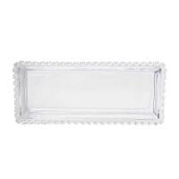 Travessa Retangular De Cristal Coração Lyor 30x13cm - 1