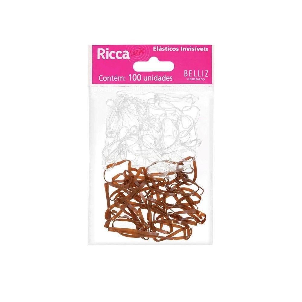 Elásticos Invisíveis Para Cabelo Ricca C- 100un - 1