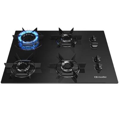 Cooktop a Gás Mueller MCG4BB 4 Bocas Preto Bivolt