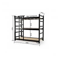 Treliche De Madeira Maciça 5 X 9 Cor Preto - M.b Móveis - 3