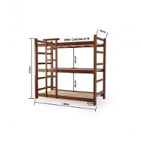 Treliche De Madeira Maciça 5 X 9 Cor Imbuia - M.b Móveis - 3