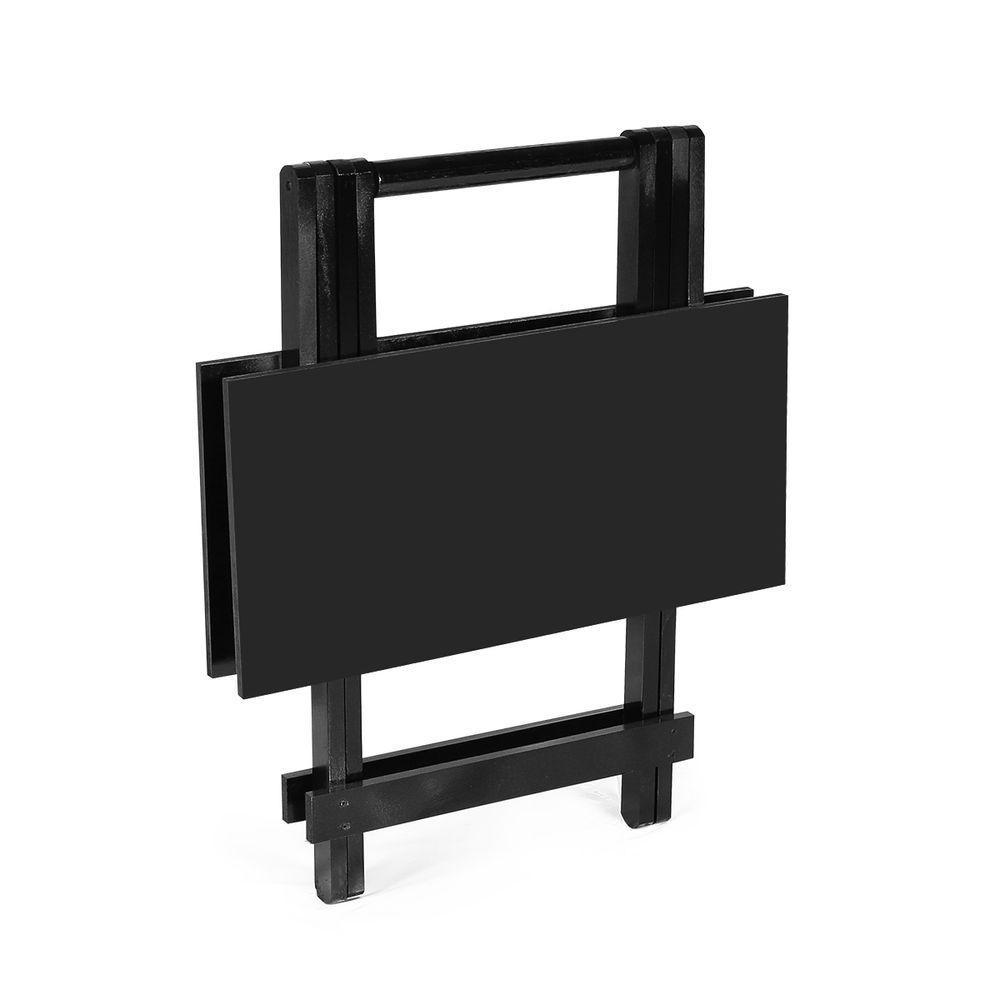 Mesa Dobrável 70 X 70 Preto - M.b Móveis - 3