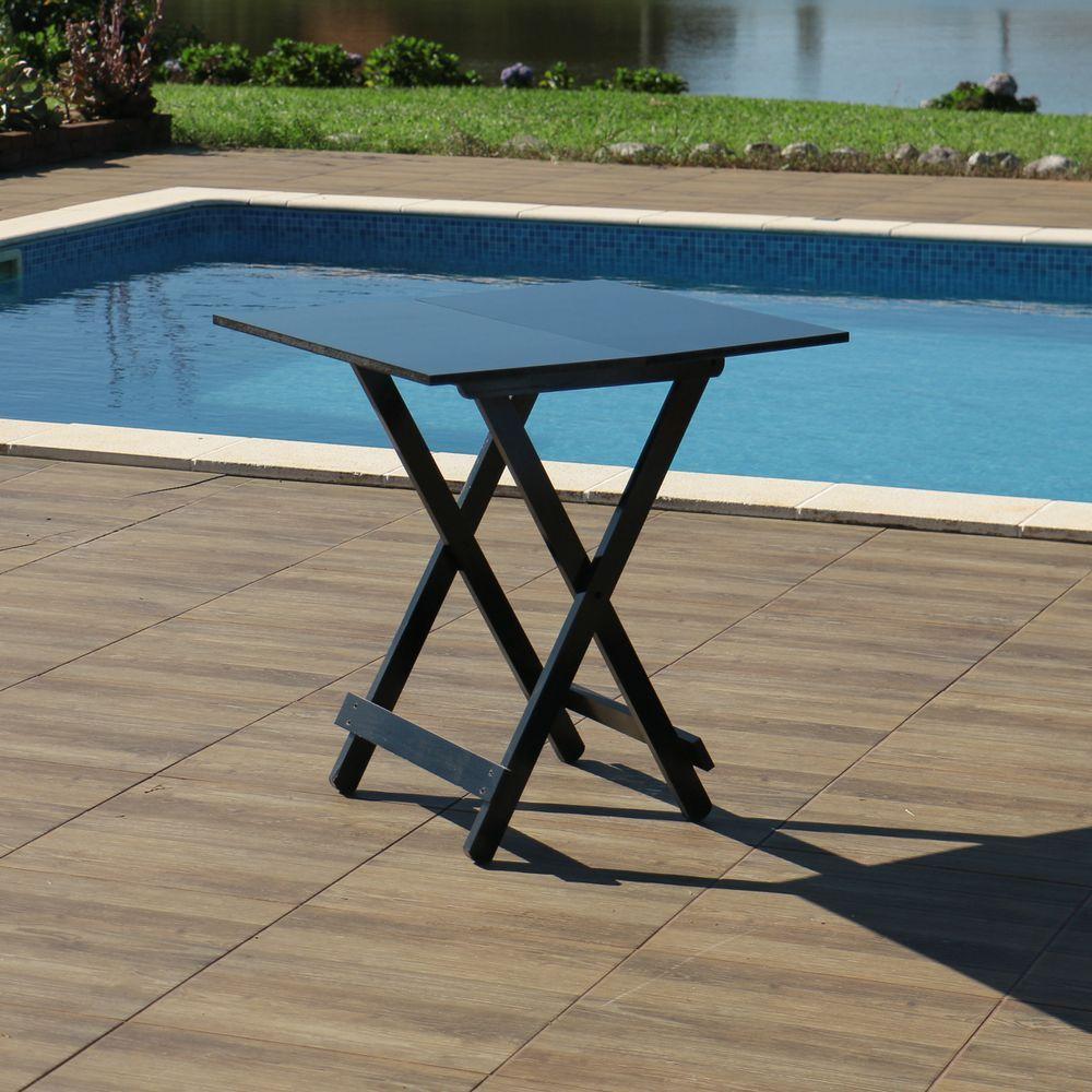 Mesa Dobrável 70 X 70 Preto - M.b Móveis - 4
