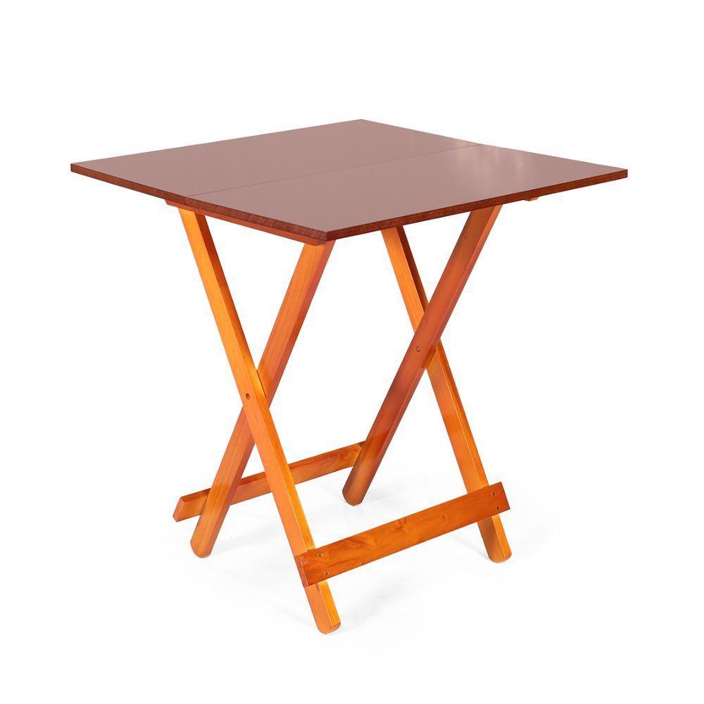 Mesa Dobrável 70 X 70 Mel - M.b Móveis - 1
