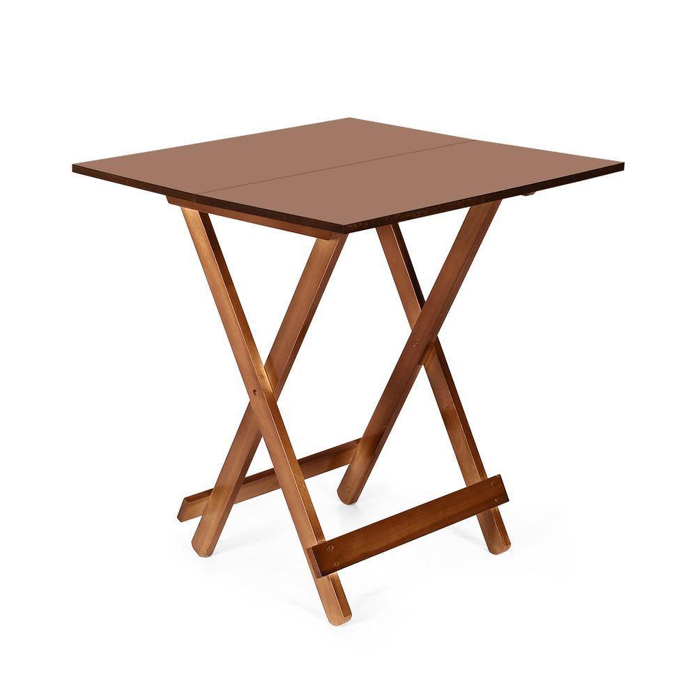 Mesa Dobrável 70 X 70 Imbuia - M.b Móveis - 1
