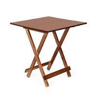 Mesa Dobrável 70 X 70 Imbuia - M.b Móveis - 1