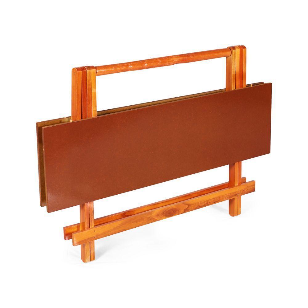 Kit 10 Conjuntos Dobráveis 120 X 70 Com 4 Cadeiras Mel - M.b Móveis - 5