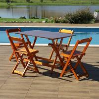 Kit 10 Conjuntos Dobráveis 120 X 70 Com 4 Cadeiras Mel - M.b Móveis - 3