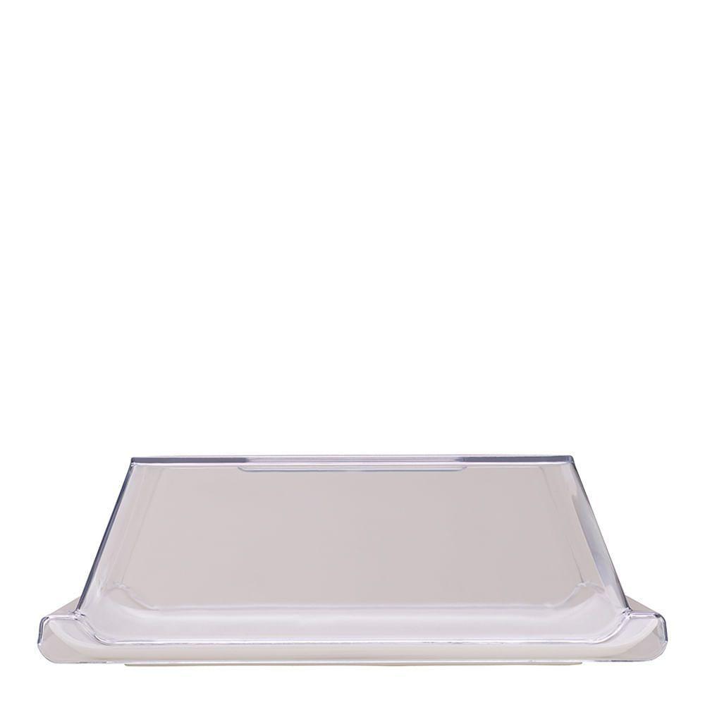 Bandeja Coffee Retangular Com Tampa 15x30 Branca Em Policarbonato Linha Profissional Cook Vem - 10