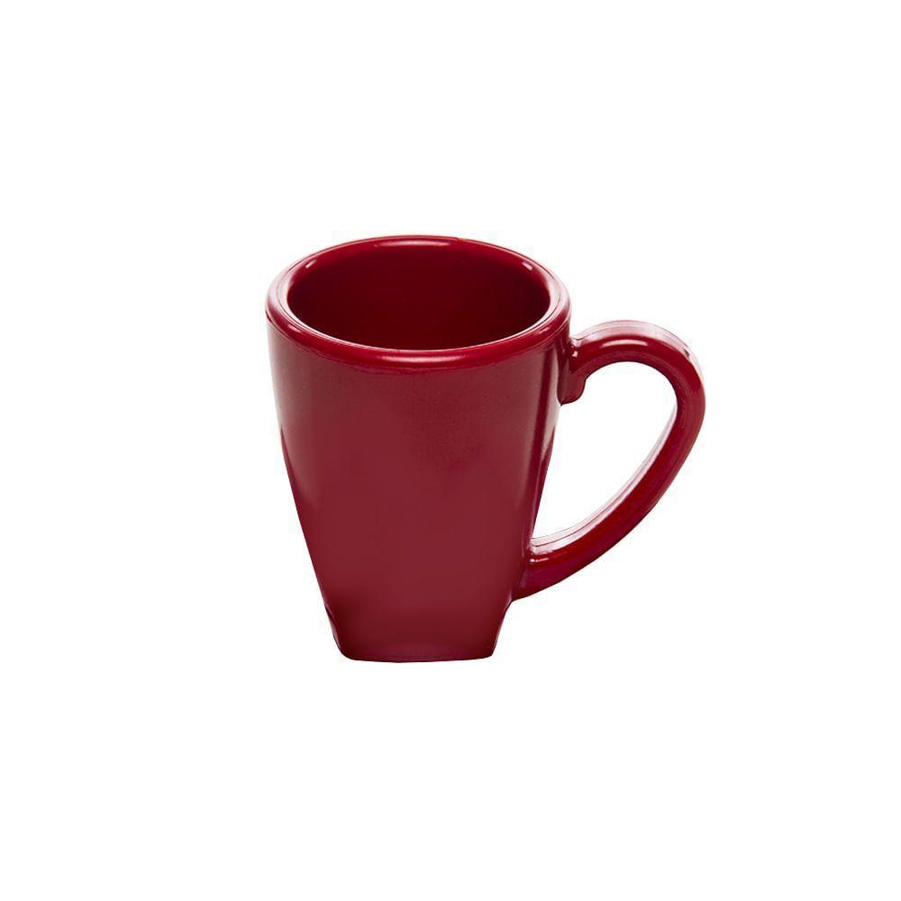 Xícara Elegance Para Café 80ml Vermelha Em Policarbonato Linha Profissional Cook Vem - 1