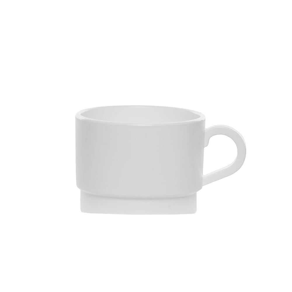 Xícara Para Chá 250ml Branca Em Polipropileno Linha Elegance Vem - 1