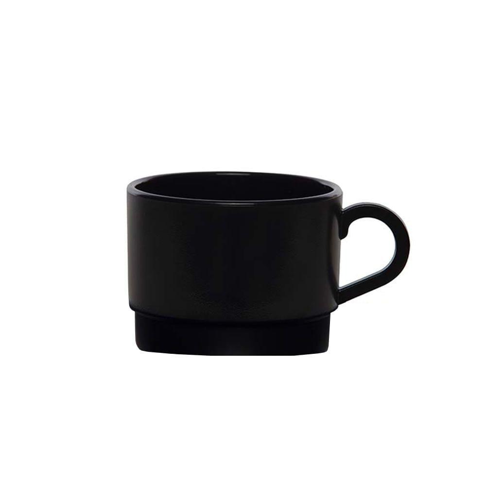 Xícara Para Chá 250ml Preta Em Polipropileno Linha Elegance Vem - 1