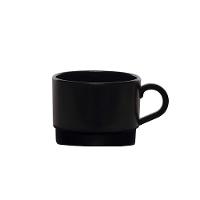 Xícara Para Chá 250ml Preta Em Polipropileno Linha Elegance Vem - 1