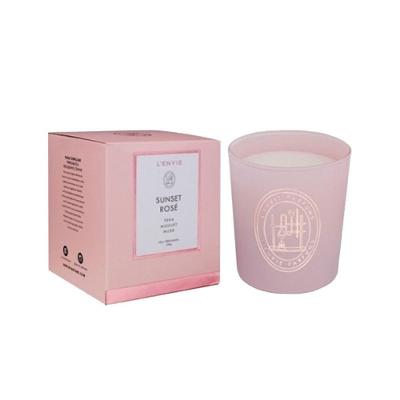 Vela Perfumada Sunset Rosé Flores Jasmin Lenvie 210g