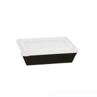 Travessa Stillo Retangular Com Tampa 2l Preta Em Polipropileno Linha Tropical Vem - 1