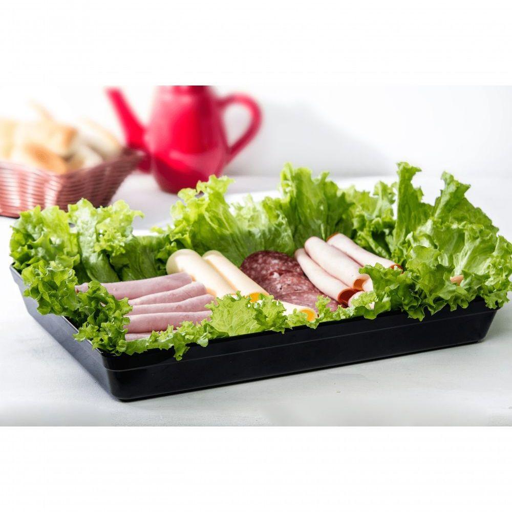 Travessa Stillo Rasa Retangular 4,5l Vermelha Em Polipropileno Linha Tropical Vem - 2