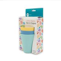 Kit Copo Fresc Vem Verde-azul-amarelo 350ml Pp Linha Alegria