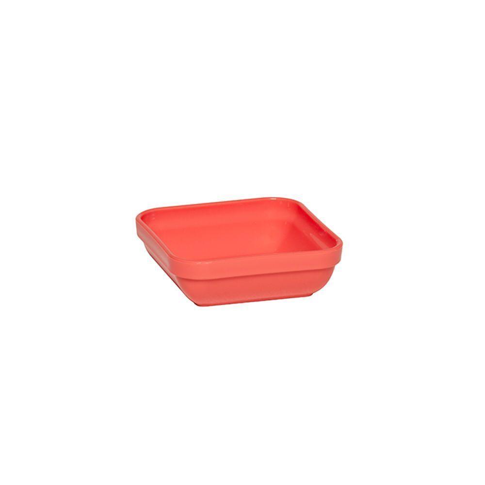 Travessa Cheff Quadrada 250ml Coral Em Polipropileno Linha Tendência Vem - 1