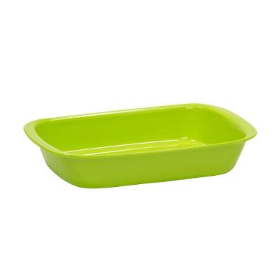 Travessa Servir Retangular 1,2l Verde Em Polipropileno Linha Tropical Vem
