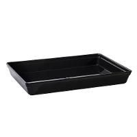Travessa Stillo Rasa Retangular 4,5l Preta Em Policarbonato Linha Profissional Cook Vem - 1