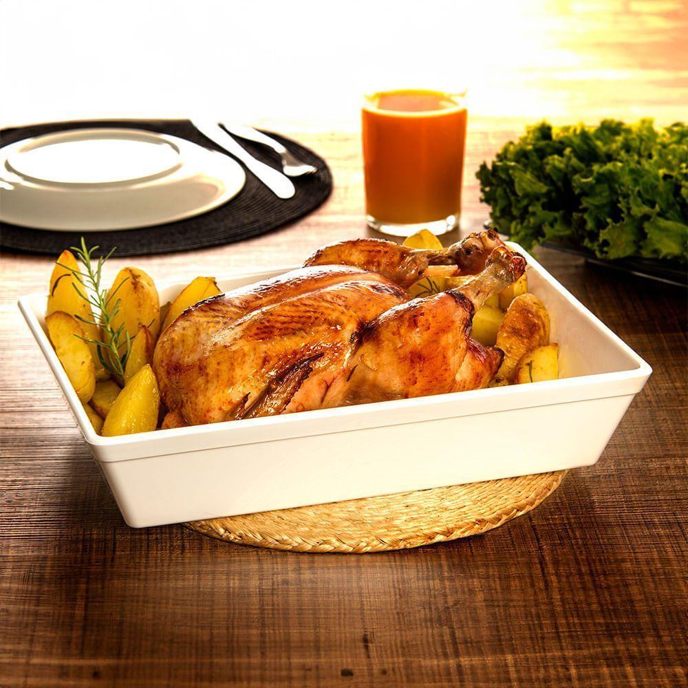 Travessa Stillo Retangular 2l Amarela Em Polipropileno Linha Tropical Vem - 5